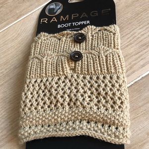 🆕 Boot Topper Stylish Boots tan Knit